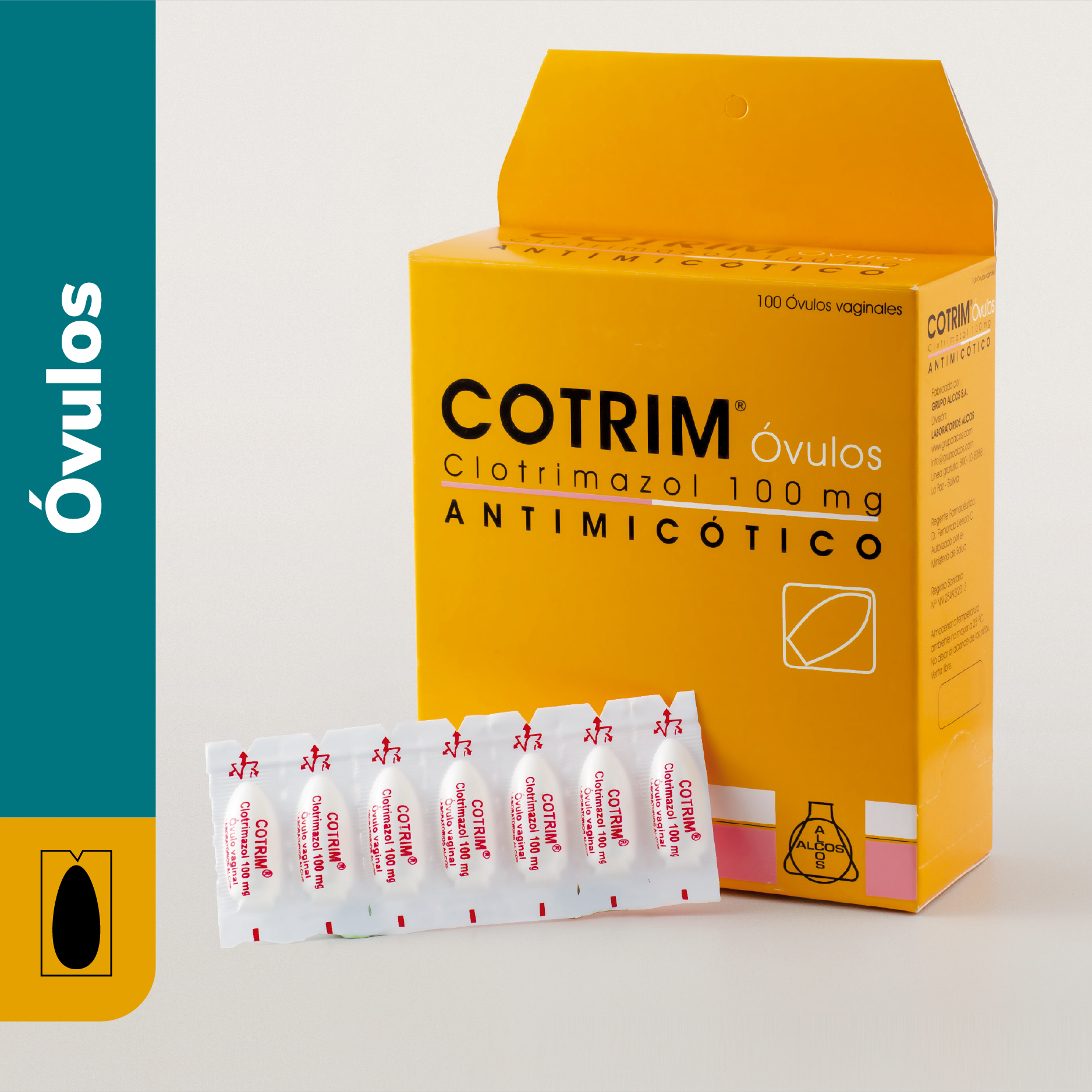 COTRIM 100 MG. CJA X 100 OVULOS